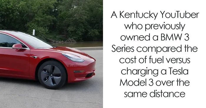 Guy Exposes Shocking Price Difference Between Charging Tesla For 75k Miles Versus Paying For Gas