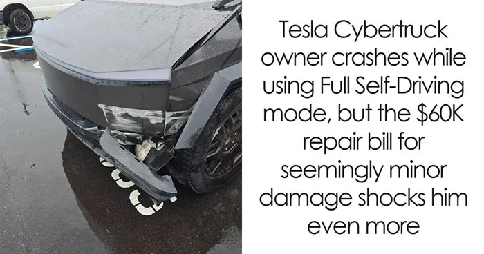 Cybertruck Owner Gets A Nasty Surprise As Minor Accident Leaves Him Facing A Jaw-Dropping $60K Bill