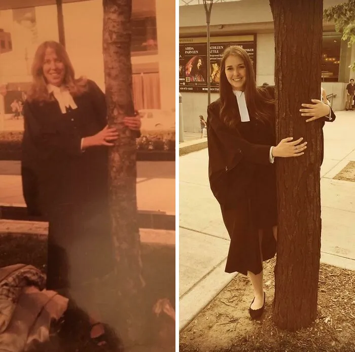 My Mom And I Getting “Called To The Bar” As Lawyers 35 Years Apart. 1981 —- 2016