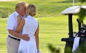 White House Finally Responds To Viral Image Appearing To Show Trump Kissing His Assistant Natalie Harp