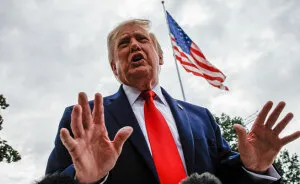 Trump's Hot Mic Moment At The Presidents Cup Has Everyone Talking: "Just Disgusting"