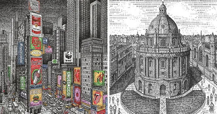 This Artist Recreates Famous Landmarks Using Nothing But A Typewriter (25 Pics)