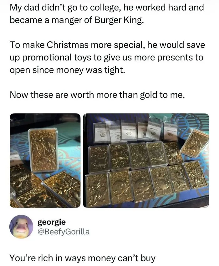 Burger King promotional toys collection valued more than gold from Wild-Memes-Thehomie