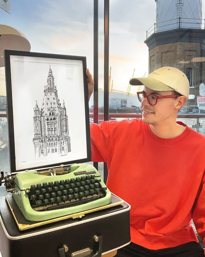 This Artist Recreates Famous Landmarks Using Nothing But A Typewriter (25 Pics)