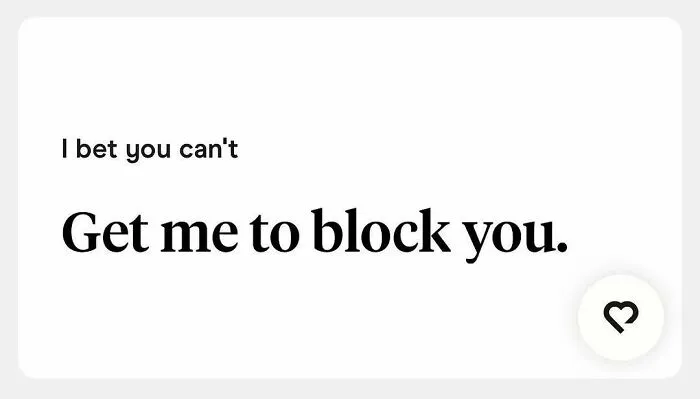 Funny Tinder bio challenging to get blocked