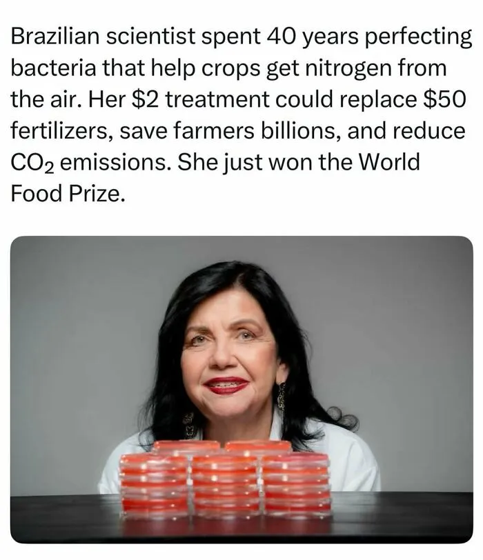 Brazilian scientist with Petri dishes, one of the fascinating stories and discoveries from the internet.
