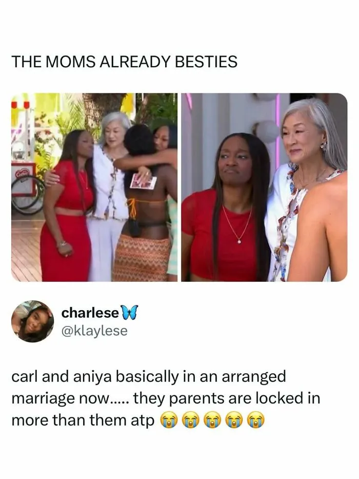 Hilarious reality TV show tweet about parents getting along, a must-see piece of pop culture news.