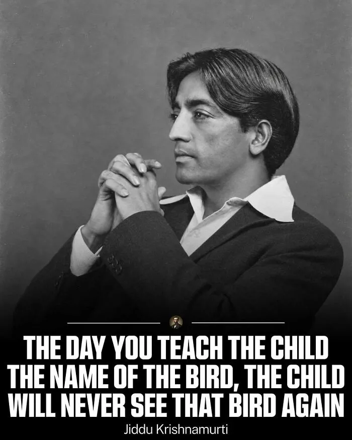 Black and white portrait of philosopher Jiddu Krishnamurti, featured in photos from history