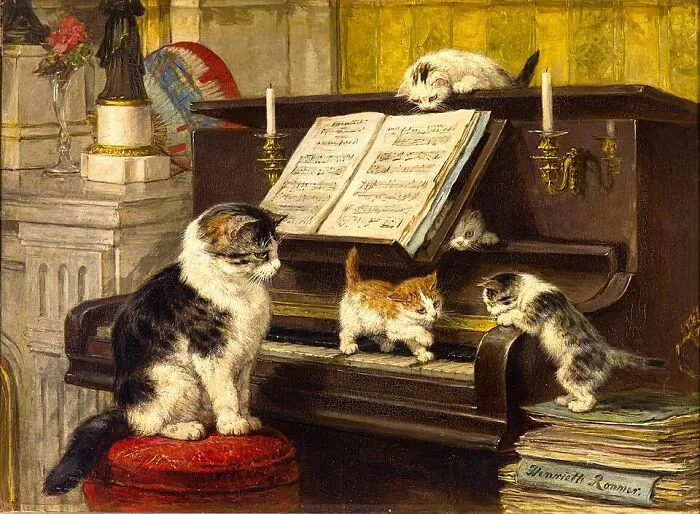 40 Vintage Paintings By This Artist That Prove Cats Have Always Had A Talent For Getting Into Trouble
