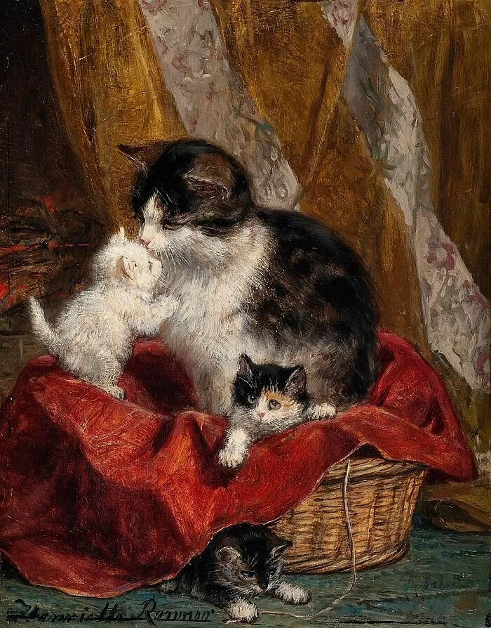 40 Vintage Paintings By This Artist That Prove Cats Have Always Had A Talent For Getting Into Trouble