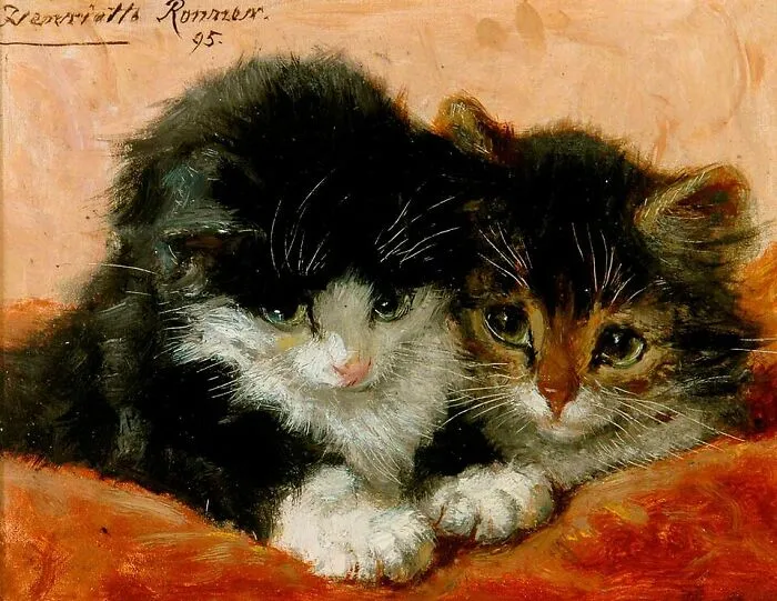40 Vintage Paintings By This Artist That Prove Cats Have Always Had A Talent For Getting Into Trouble