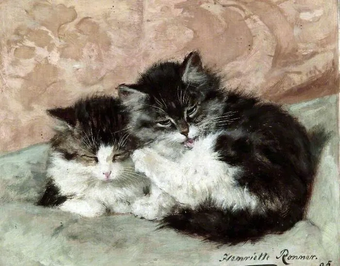 40 Vintage Paintings By This Artist That Prove Cats Have Always Had A Talent For Getting Into Trouble