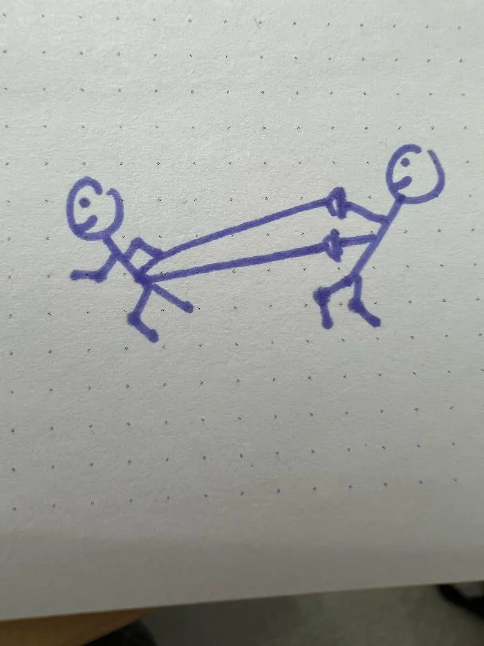 Saw Two Guys Going On A Run Like This Today