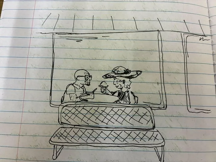 Older Couple I Saw At A Local Ice Cream Shop Yesterday