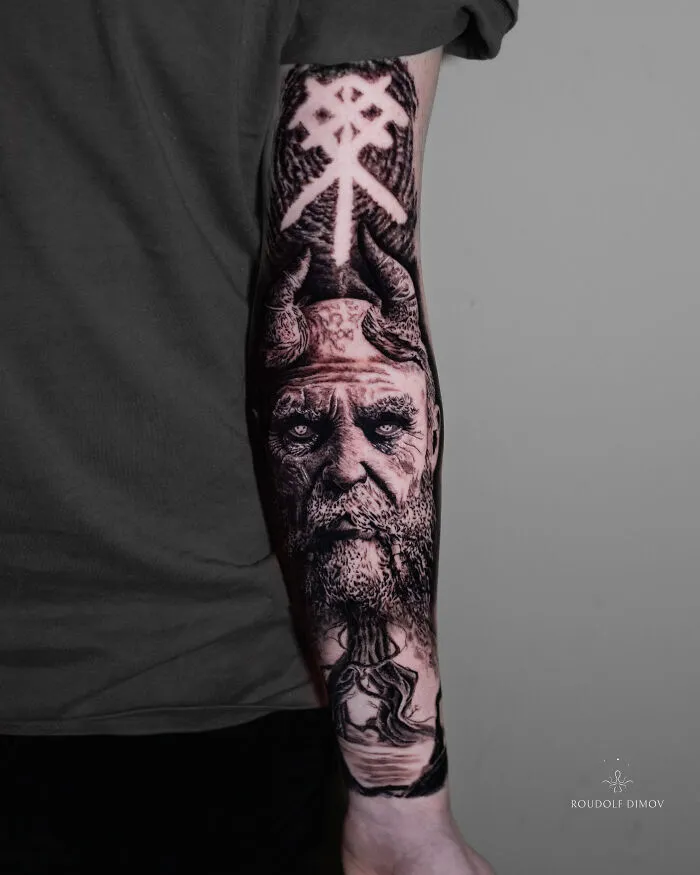 Odin, The World Tree, And A Warrior's Mark