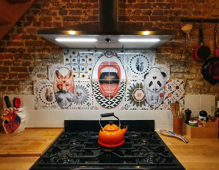 Mouth Kitchen Backsplash
