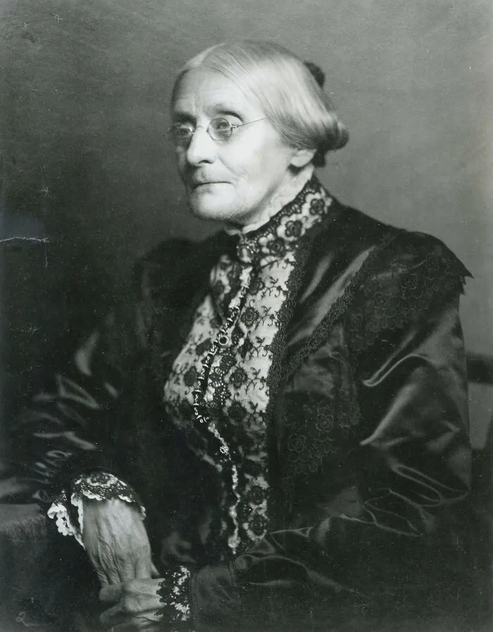 Susan B. Anthony, a prominent figure among women in history, known for her advocacy of women's rights.