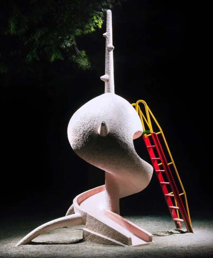 Japanese Playgrounds At Night