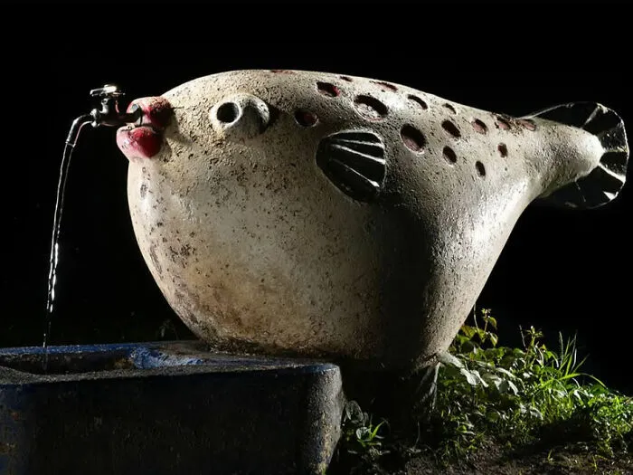 Japan's Vanishing Playground Sculptures Come Alive At Night By Fujio Kito (30 Pics)