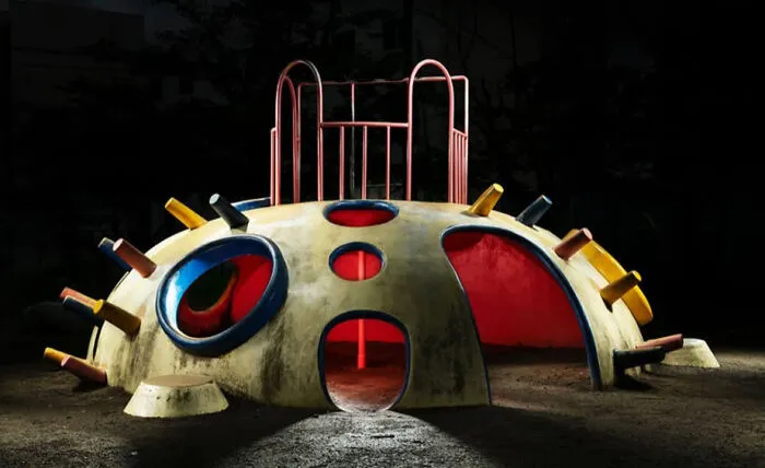 Japan's Vanishing Playground Sculptures Come Alive At Night By Fujio Kito (30 Pics)
