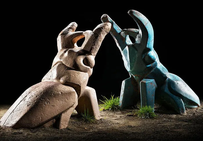 Japan's Vanishing Playground Sculptures Come Alive At Night By Fujio Kito (30 Pics)