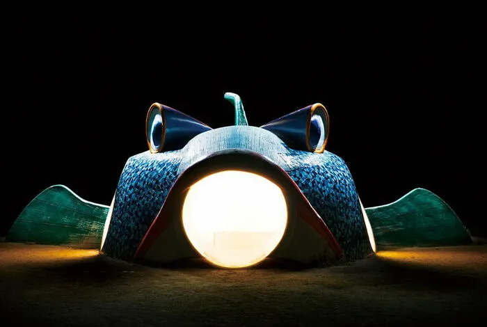 Japan's Vanishing Playground Sculptures Come Alive At Night By Fujio Kito (30 Pics)