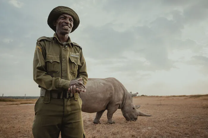 18 Powerful Photos By Mital Patel Showcasing The Last 2 Northern White Rhinos And Their Dedicated Caretakers