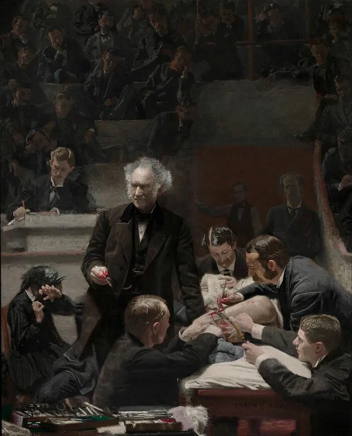 The Gross Clinic painting by Thomas Eakins depicting surgery in medical history.