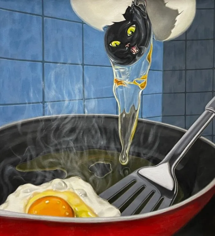 Cat In Yolk