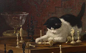40 Vintage Paintings By This Artist That Prove Cats Have Always Had A Talent For Getting Into Trouble