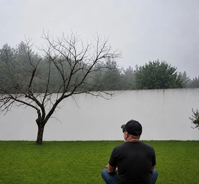 After Two Hours Of Staring At The Lake, I Realized It Was The Neighbor's Fence