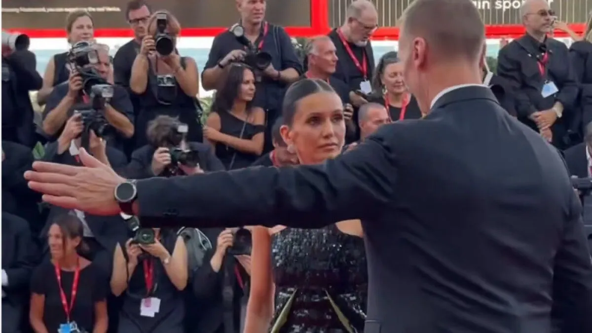 Nina Dobrev Has Horrible Moment After Security Guard Forces Her Out Of The Venice Film Festival Red Carpet
