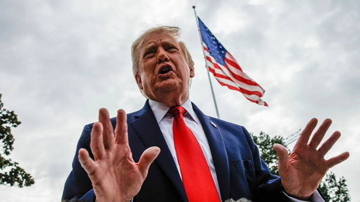 Trump's Hot Mic Moment At The Presidents Cup Has Everyone Talking: "Just Disgusting"
