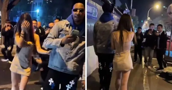Crowd Surrounds Woman In Public For Dating A Foreigner As Disturbing New "Shaming Trend" Spreads