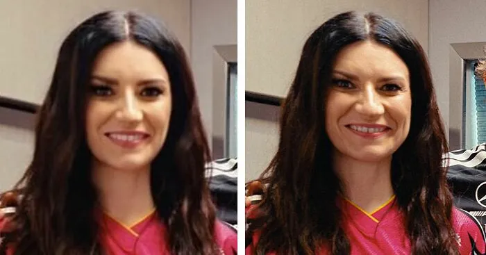 Laura Pausini Caught In A Case Of Instagram Versus Reality After Fans Compare Her Recent Photo To The Original