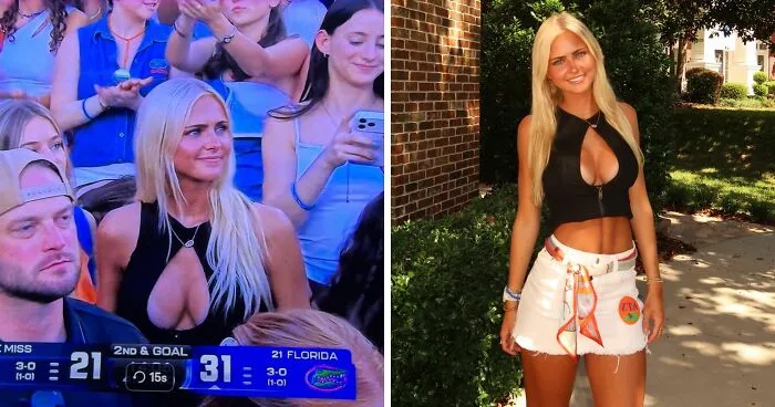 Viral Blonde From Florida-Ole Miss Game Finally ID'D, Viewers Stunned To Learn She's More Than Just Looks