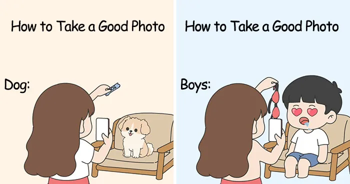 This Artist Made 20 Relatable Relationship Comics About The Little Differences Between Men And Women