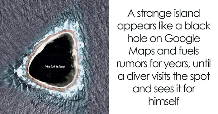 Diver Visits Bizarre Area That's Blacked-Out Shape On Google Maps, Tells The World What's There
