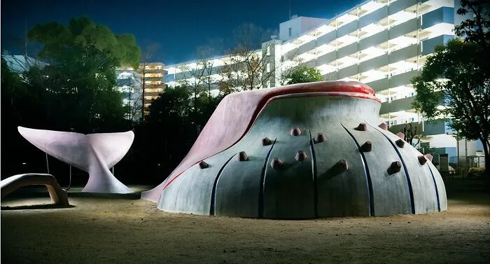Japanese Playgrounds At Night
