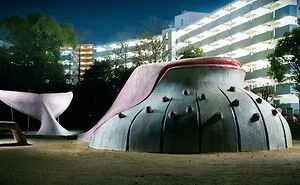 Japan's Vanishing Playground Sculptures Come Alive At Night By Fujio Kito (30 Pics)