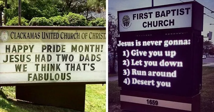77 Hilarious Church Signs That Were Way Funnier Than Anyone Expected