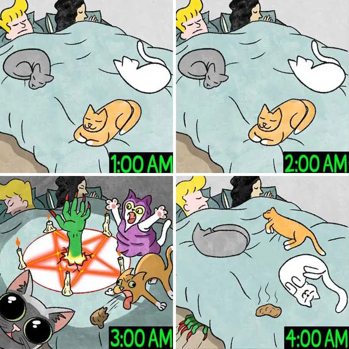 Cats, Games, And Everyday Absurdity: 23 New Comics By ‘Cheddar Bacon Studios’