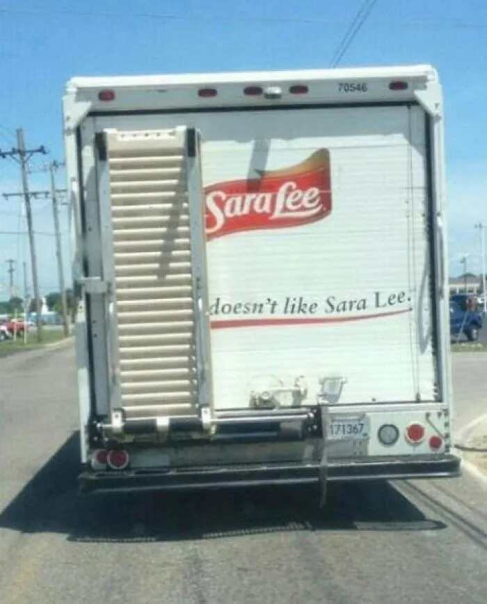 Well That's A Bit Sad. Maybe Sara Lee Should See A Therapist About That
