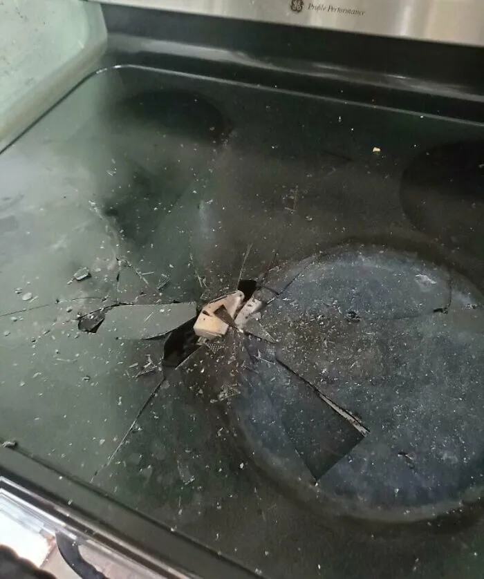 I Dropped A Pot On My Parents’ Stove Top While Putting Dishes Away