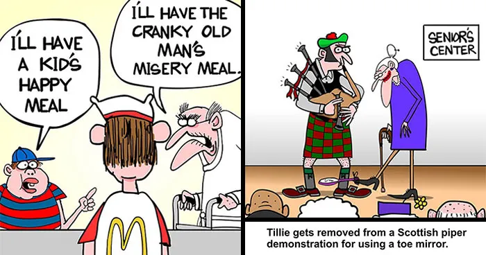46 Hilarious Comics By Dan Gibson That Find Humor In The Realities Of Aging (New Pics)