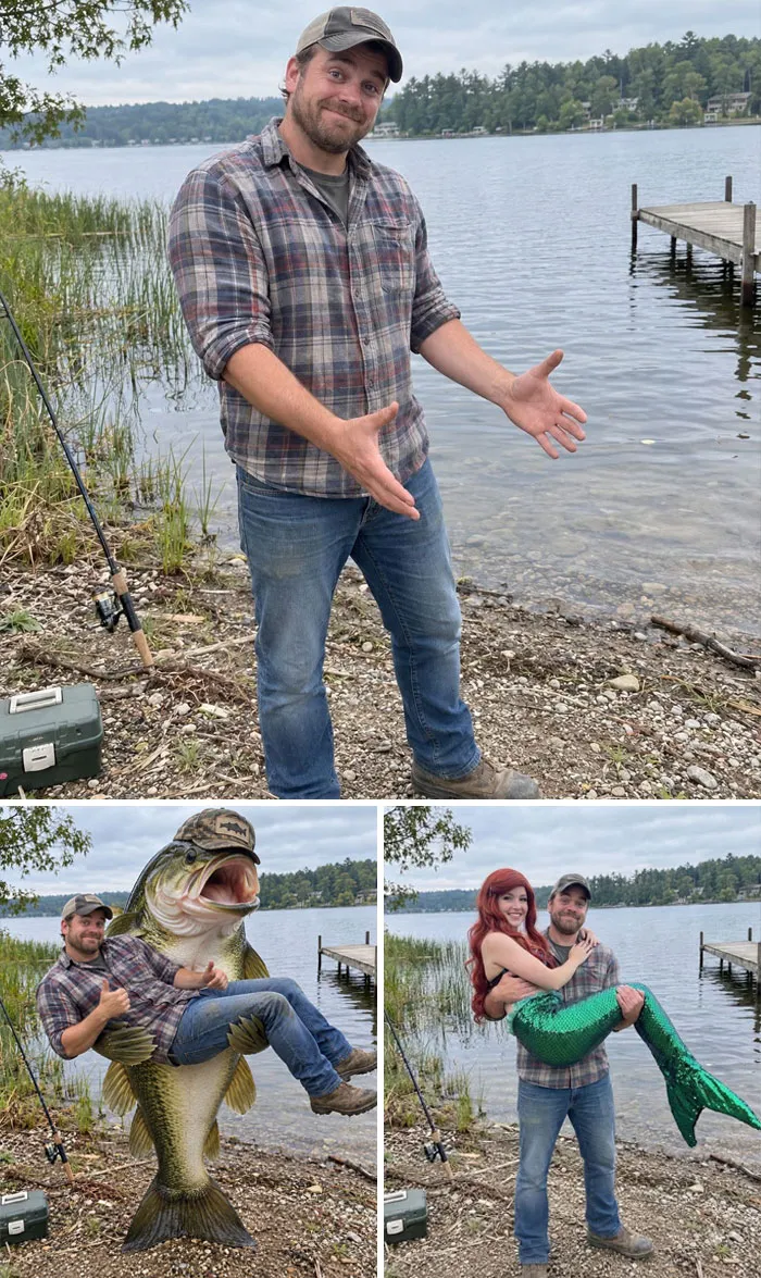 Can Someone Put A Huge Fish In My Hands? My Dad Says I Never Catch Anything