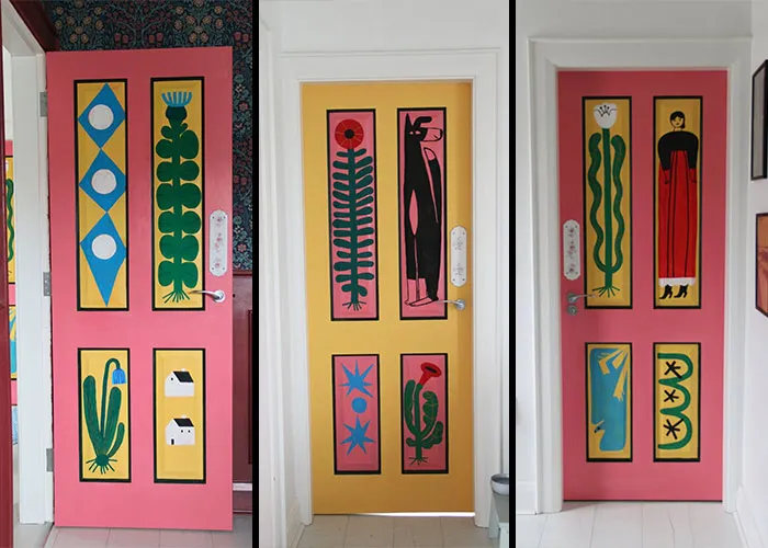 Painted My Upstairs Doors To Add Some Colour To A Very Gloomy January