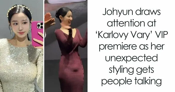 Johyun Turns Heads In Fitted Premiere Dress, But One Unexpected Detail Steals All The Attention