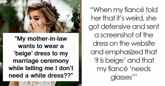 Bride Is Told She "Doesn't Need" A White Dress, Then Sees What Her MIL Plans To Wear To The Ceremony