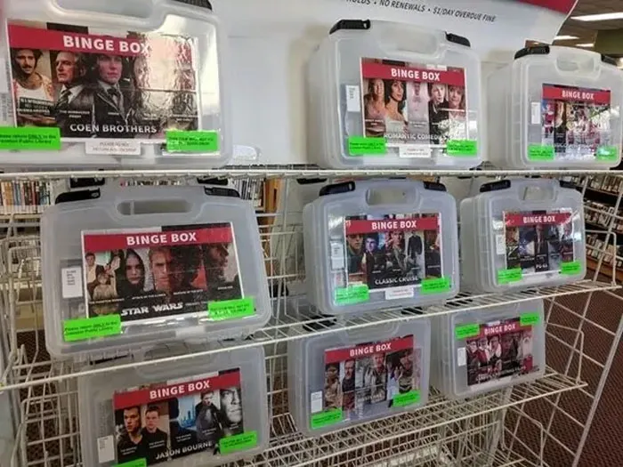 The Canny Person At This Library Who Created "Binge Boxes" To Loan Out